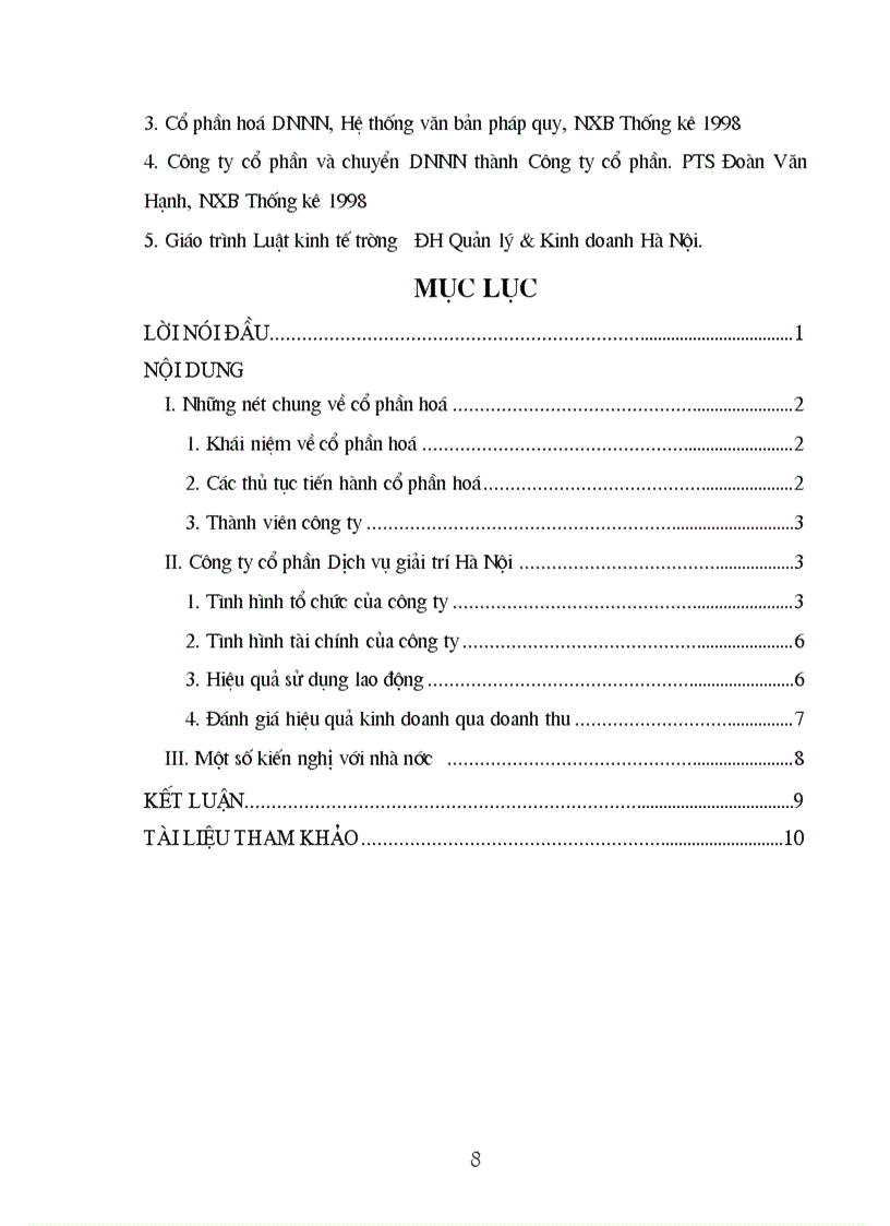 image for page Báo cáo thực tập Tại Công ty CP Dịch vụ Giải trí Hà Nội