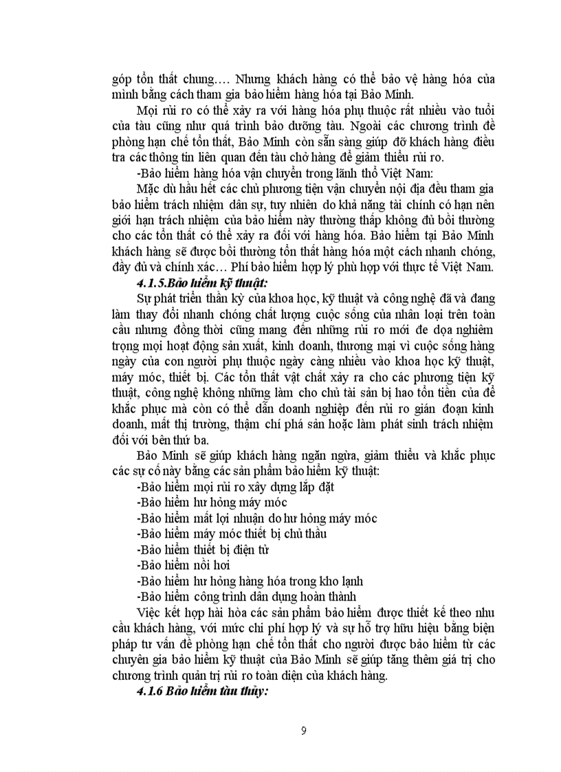 image for page Báo cáo thực tập Tại Công ty bảo hiểm Bảo Minh