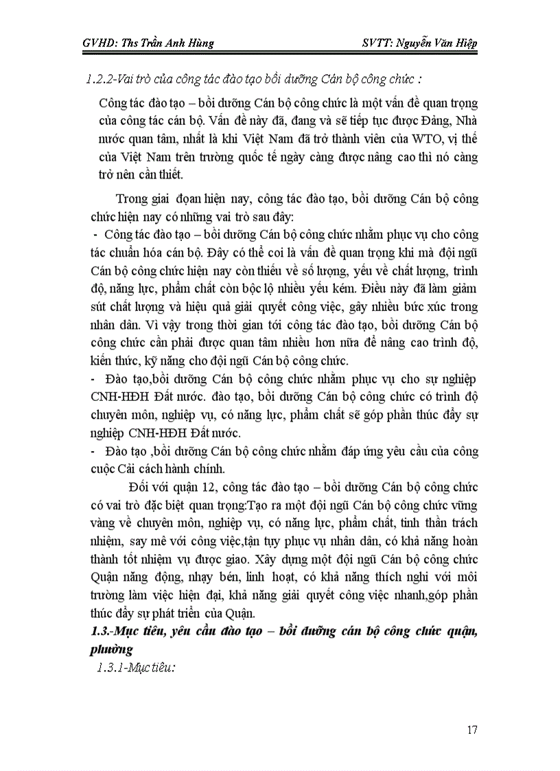image for page Đào tạo bồi dưỡng Cán bộ công chức trên địa bàn Quận 12 thực trạng và giải pháp