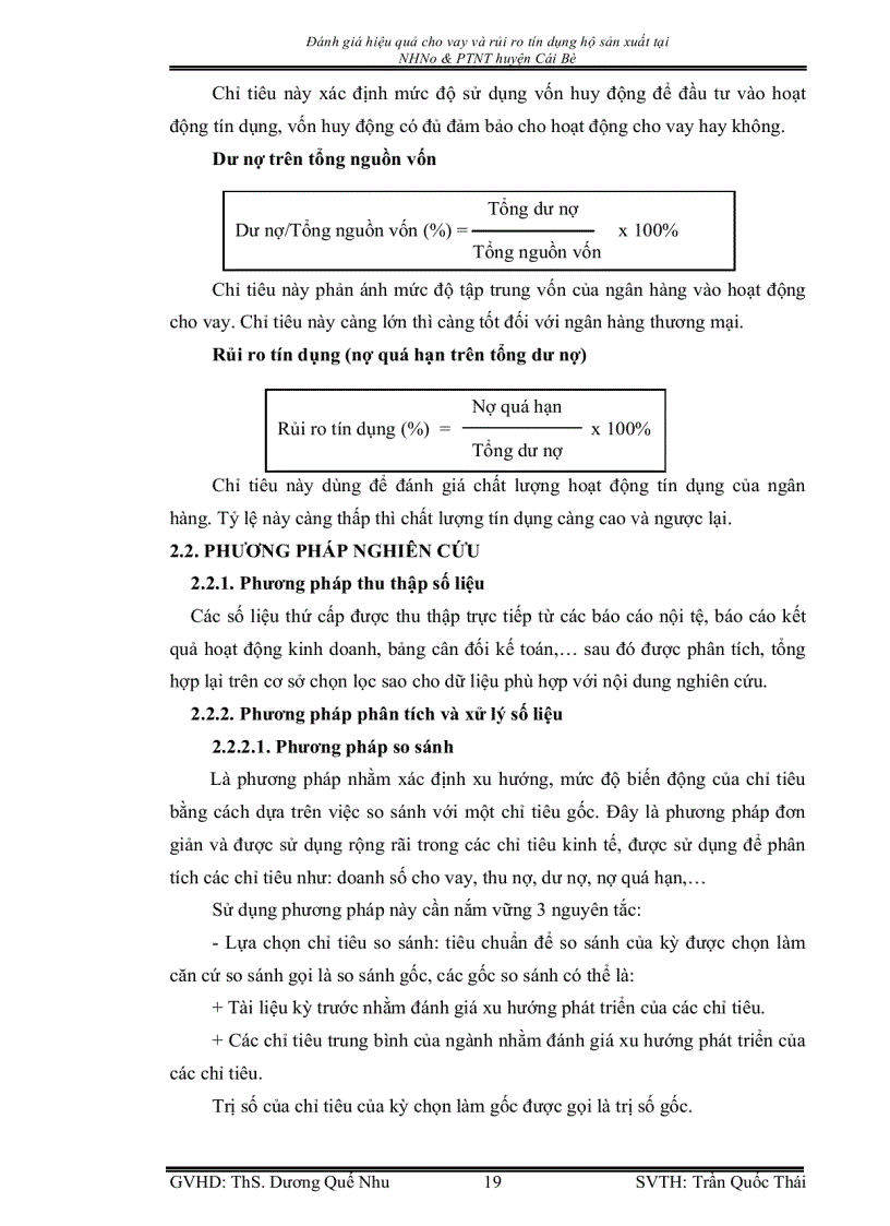 image for page Đánh giá hiệu quả cho vay và rủi ro tín dụng hộ sản xuất tại Ngân hàng Nông Nghiệp và Phát Triển Nông Thôn huyện Cái Bè