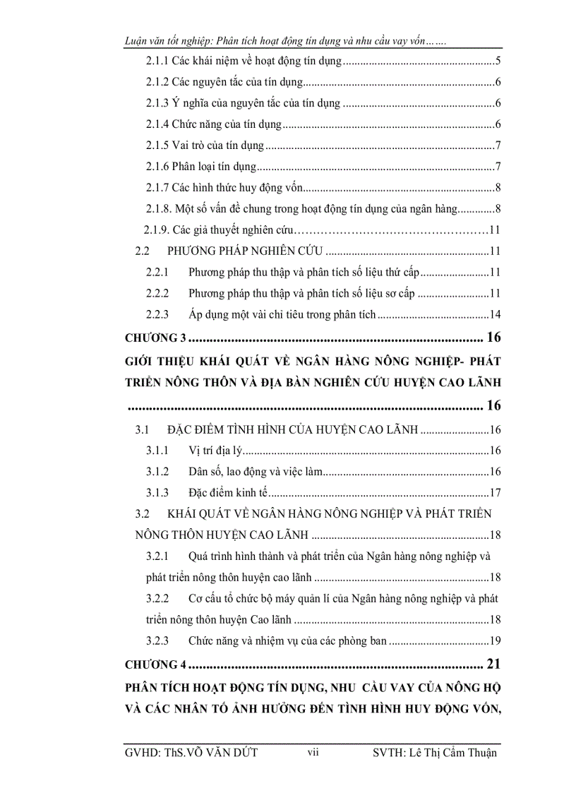 image for page Phân tích hoạt động tín dụng và nhu cầu vay vốn tại NHNN PTNT huyện Cao lãnh