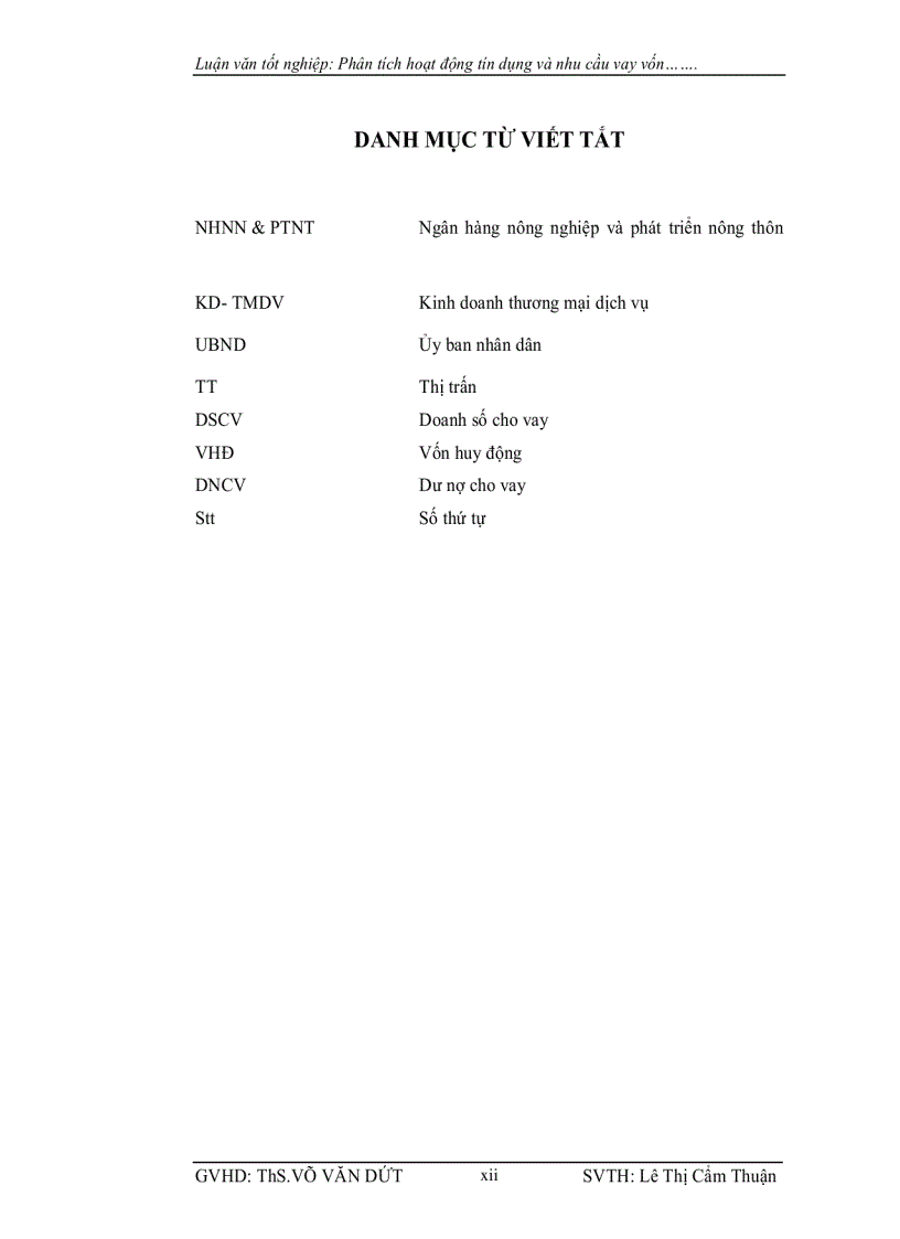 image for page Phân tích hoạt động tín dụng và nhu cầu vay vốn tại NHNN PTNT huyện Cao lãnh