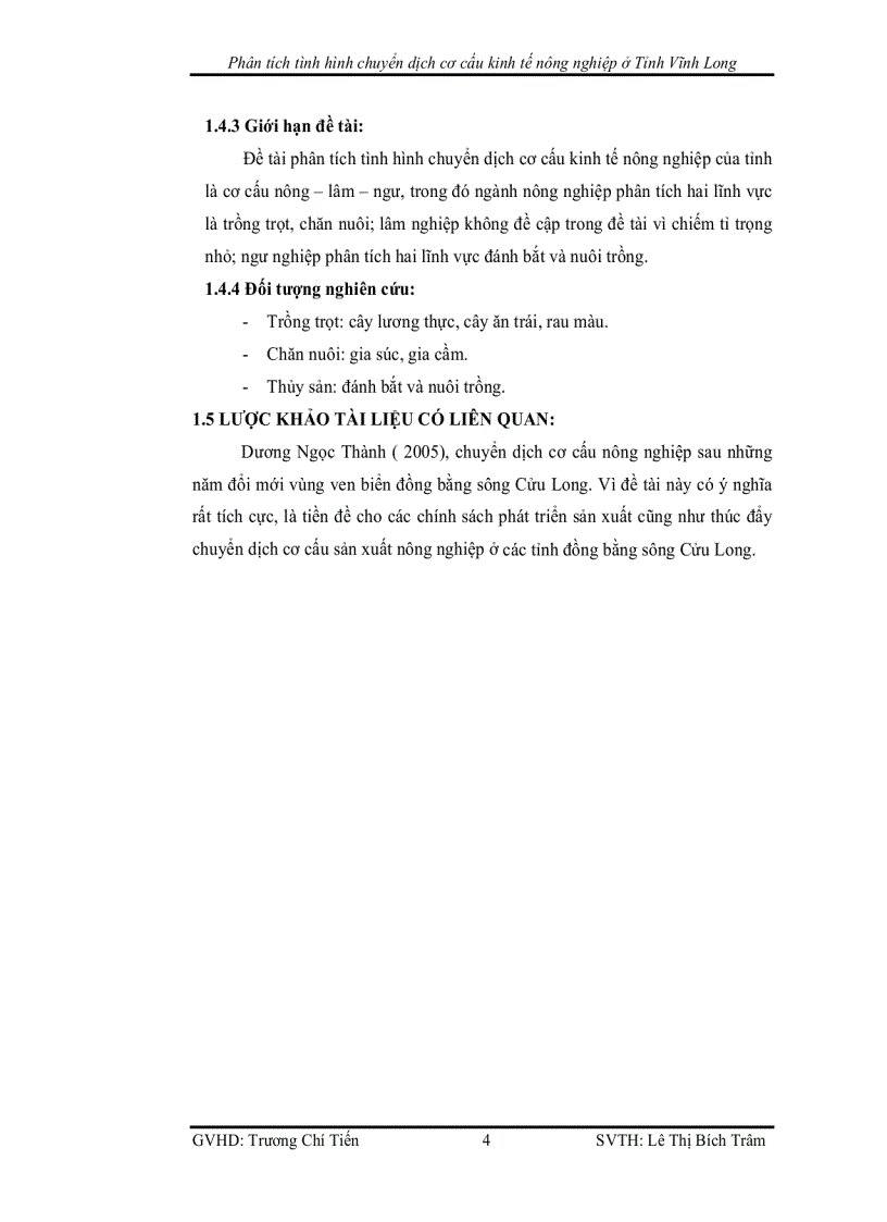 image for page Phân tích tình hình chuyển dịch cơ cấu kinh tế nông nghiệp ở Tỉnh Vĩnh Long