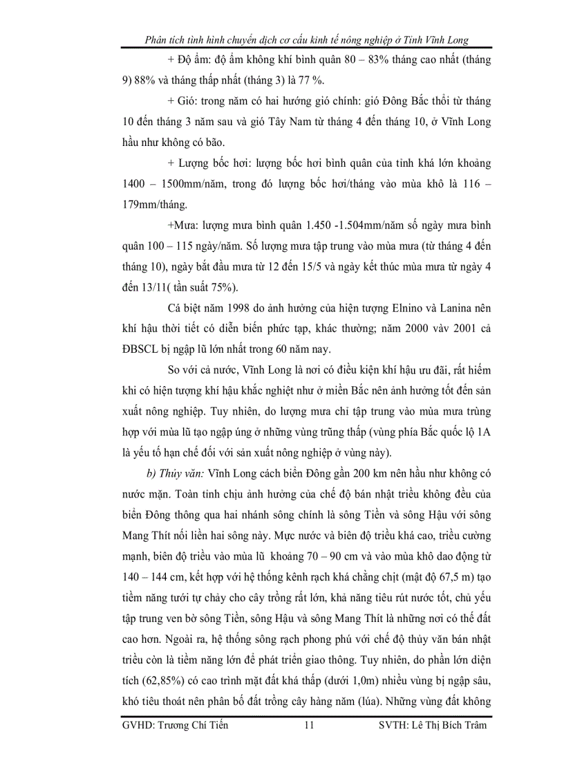 image for page Phân tích tình hình chuyển dịch cơ cấu kinh tế nông nghiệp ở Tỉnh Vĩnh Long