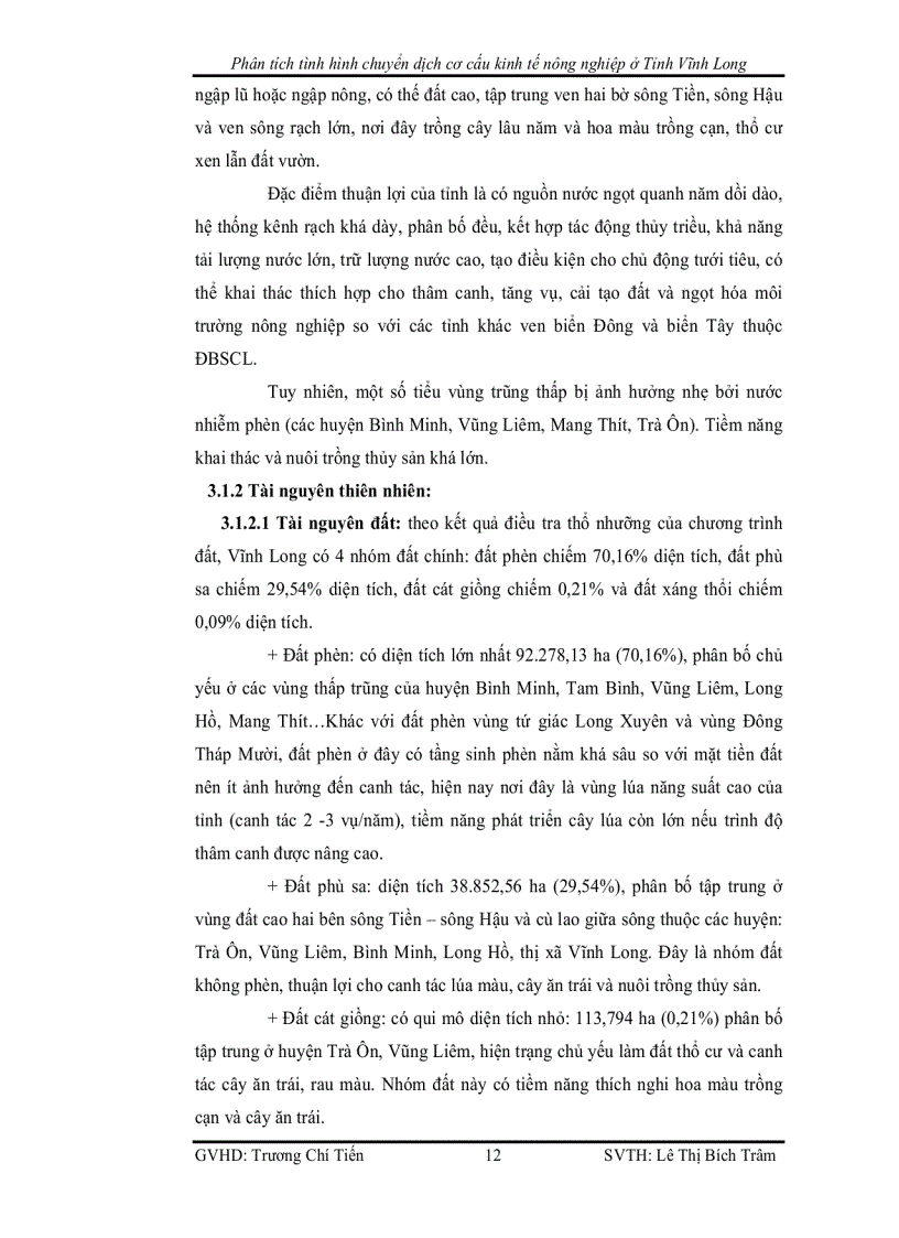 image for page Phân tích tình hình chuyển dịch cơ cấu kinh tế nông nghiệp ở Tỉnh Vĩnh Long