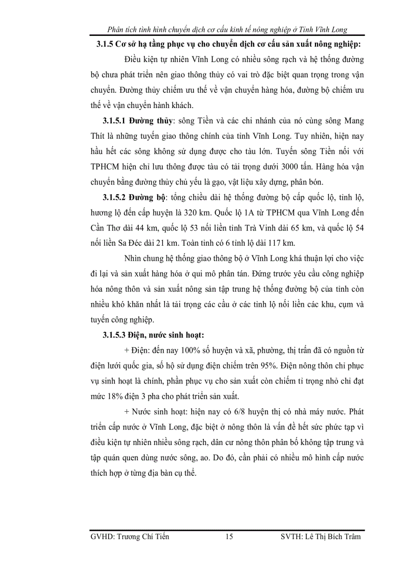 image for page Phân tích tình hình chuyển dịch cơ cấu kinh tế nông nghiệp ở Tỉnh Vĩnh Long