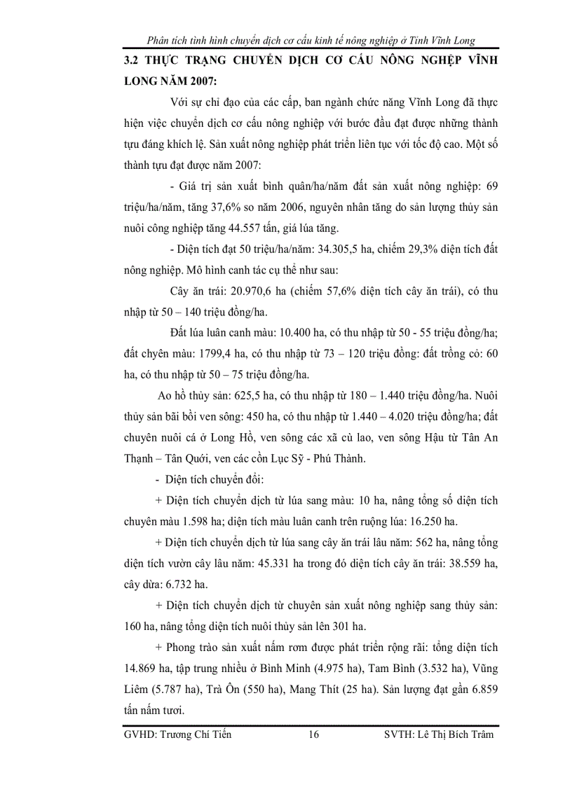 image for page Phân tích tình hình chuyển dịch cơ cấu kinh tế nông nghiệp ở Tỉnh Vĩnh Long