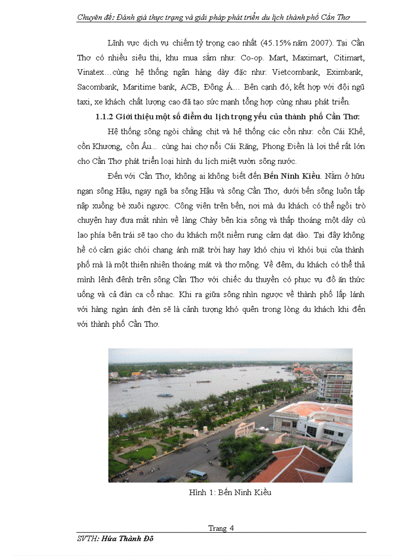 image for page Đánh giá thực trạng và giải pháp phát triển du lịch thành phố Cần Thơ
