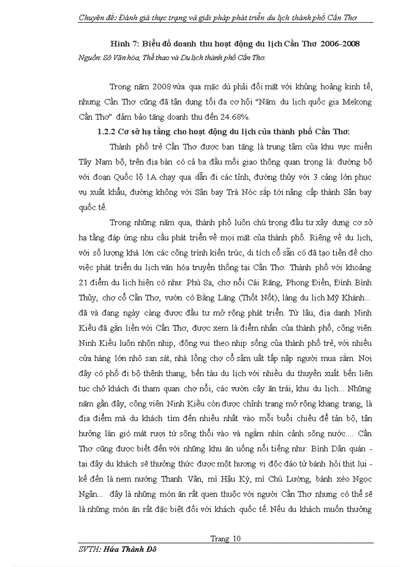 image for page Đánh giá thực trạng và giải pháp phát triển du lịch thành phố Cần Thơ