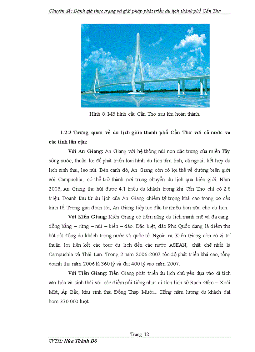 image for page Đánh giá thực trạng và giải pháp phát triển du lịch thành phố Cần Thơ