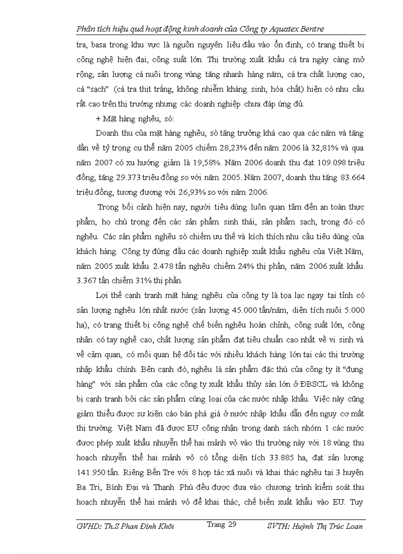 image for page Đánh giá Hiệu quả hoạt động kinh doanh của Công ty cổ phần xuất nhập khẩu thủy sản Bến Tre