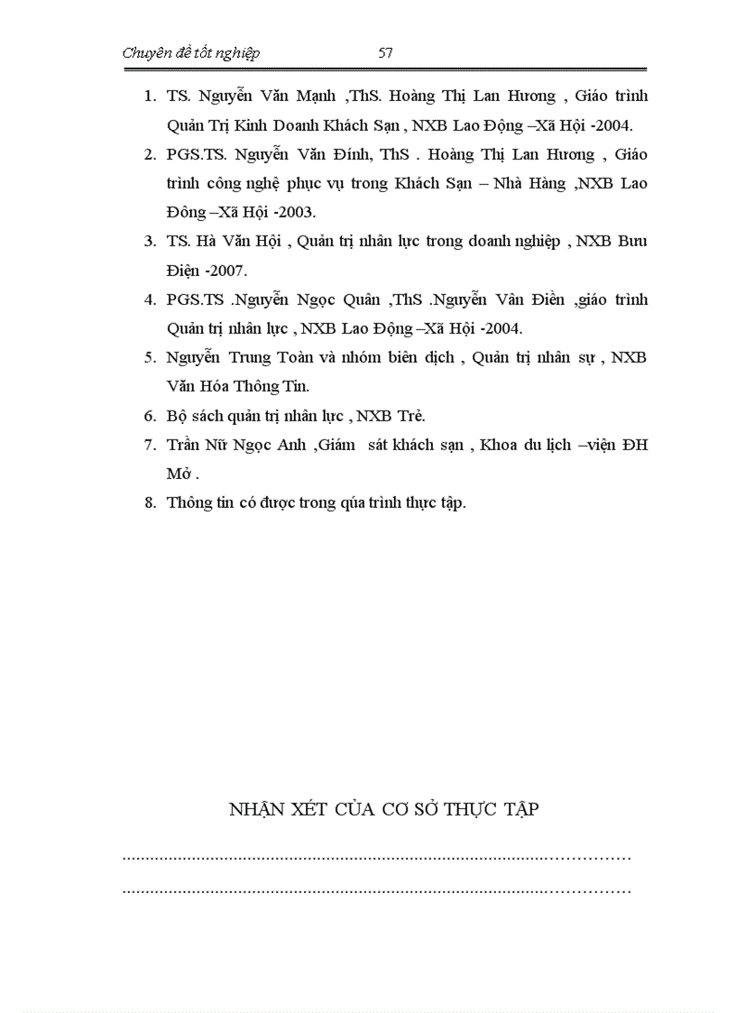 image for page Công tác tạo dựng và duy trì nguồn nhân lực khách sạn Hồng Ngọc