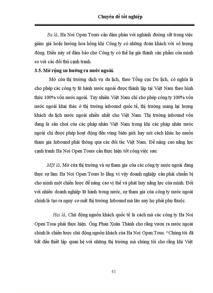 image for page Nâng cao năng lực cạnh tranh của Ha Noi Open Tours khi Việt Nam gia nhập WTO