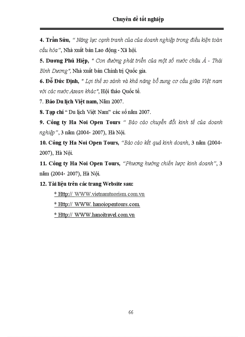 image for page Nâng cao năng lực cạnh tranh của Ha Noi Open Tours khi Việt Nam gia nhập WTO