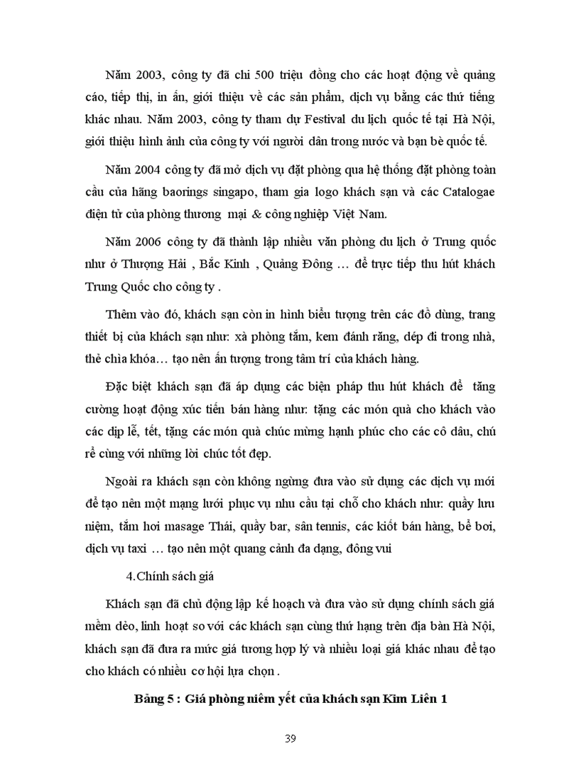 image for page Các biện pháp nhằm thu hút khách inbound Trung Quốc của khách sạn Kim Liên