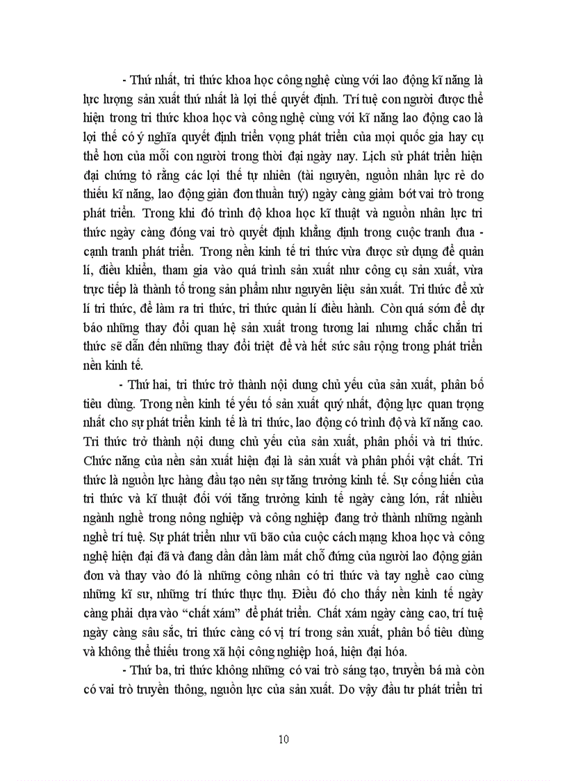 image for page Vai trò của tri thức trong đời sống xã hội