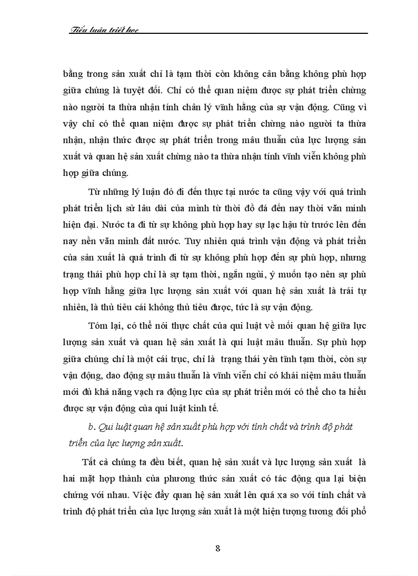 image for page Quy luật quan hệ sản xuất phù hợp với trình độ phát triển của lực lượng sản xuất và sự vận dụng quy luật này ở VN