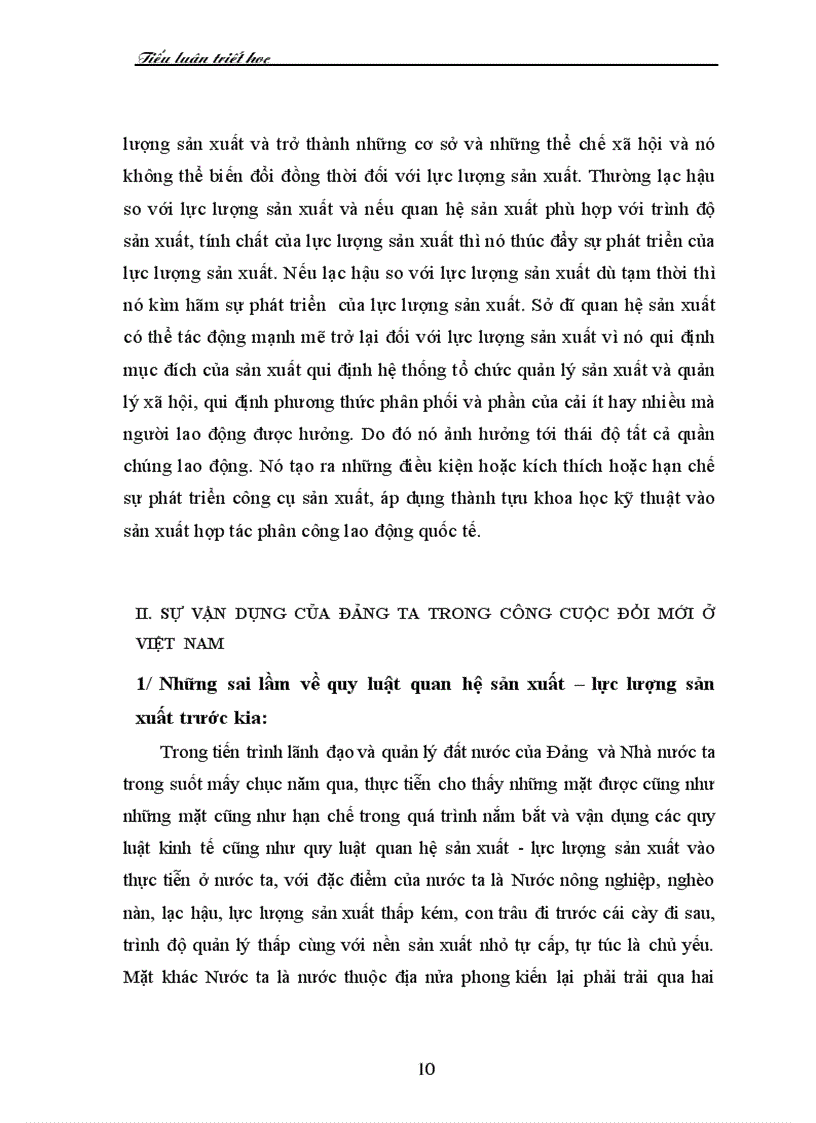 image for page Quy luật quan hệ sản xuất phù hợp với trình độ phát triển của lực lượng sản xuất và sự vận dụng quy luật này ở VN