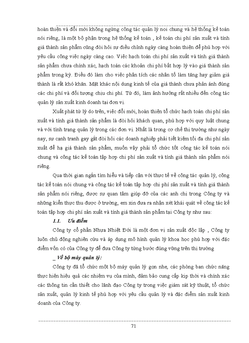 image for page Kế toán chi phí sản xuất và tính giá thành sản phẩm tại Công ty Nhựa Nhiệt Đới ko lý luận nhật ký chứng từ