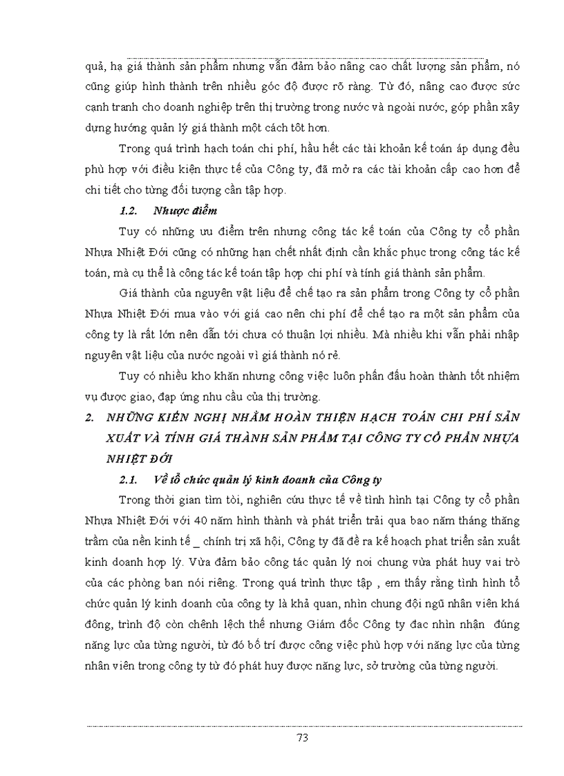 image for page Kế toán chi phí sản xuất và tính giá thành sản phẩm tại Công ty Nhựa Nhiệt Đới ko lý luận nhật ký chứng từ