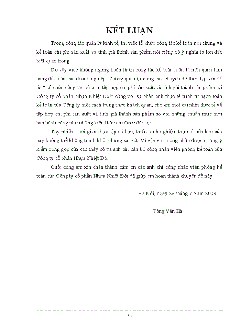 image for page Kế toán chi phí sản xuất và tính giá thành sản phẩm tại Công ty Nhựa Nhiệt Đới ko lý luận nhật ký chứng từ