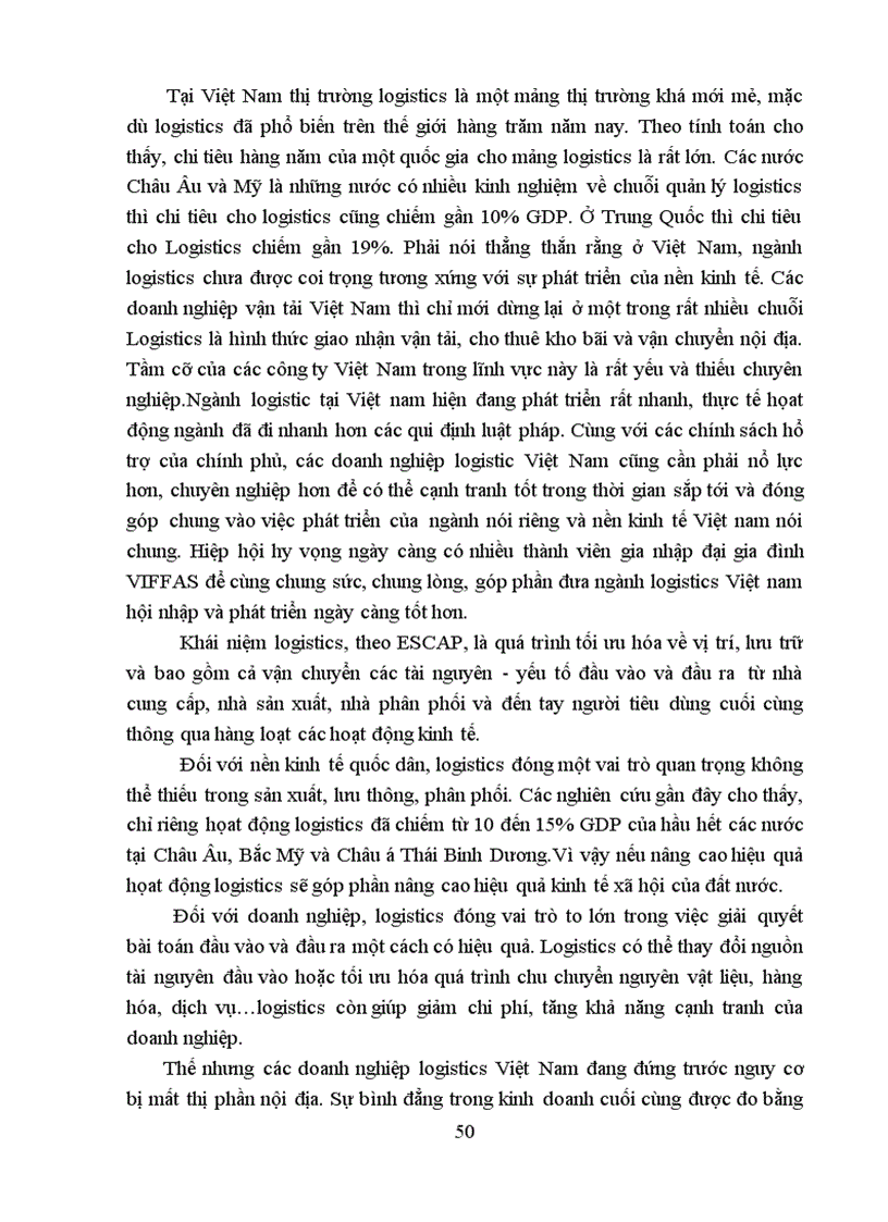 image for page Giải pháp phát triển các dịch vụ Logistics của các Doanh nghiệp VN