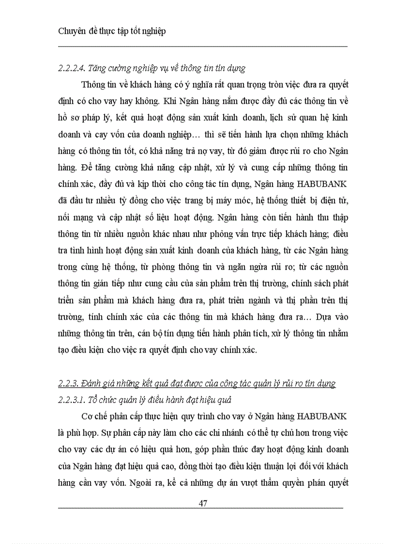 image for page Một số giải pháp quản lý rủi ro tín dụng ở Ngân hàng thương mại và cổ phần nhà Hà Nội HABUBANK