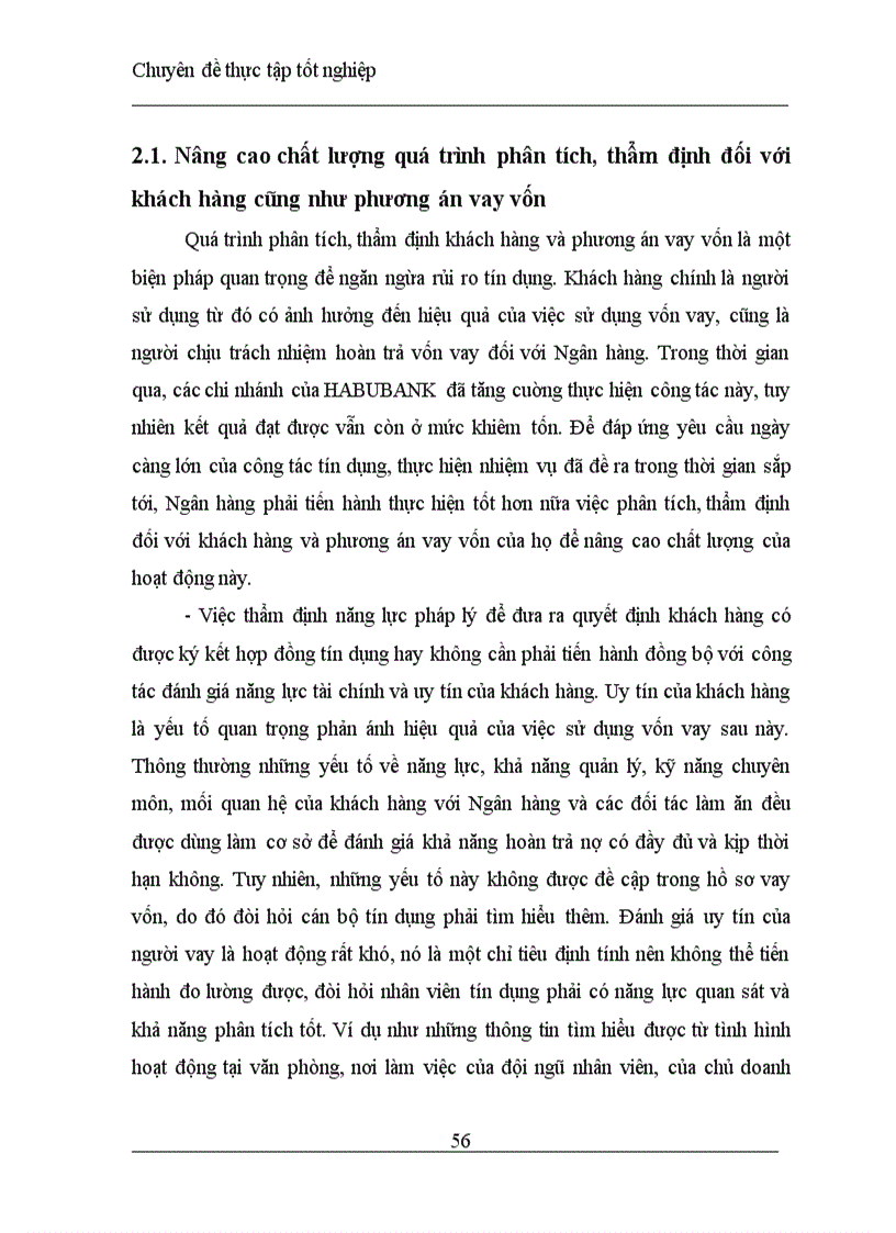 image for page Một số giải pháp quản lý rủi ro tín dụng ở Ngân hàng thương mại và cổ phần nhà Hà Nội HABUBANK