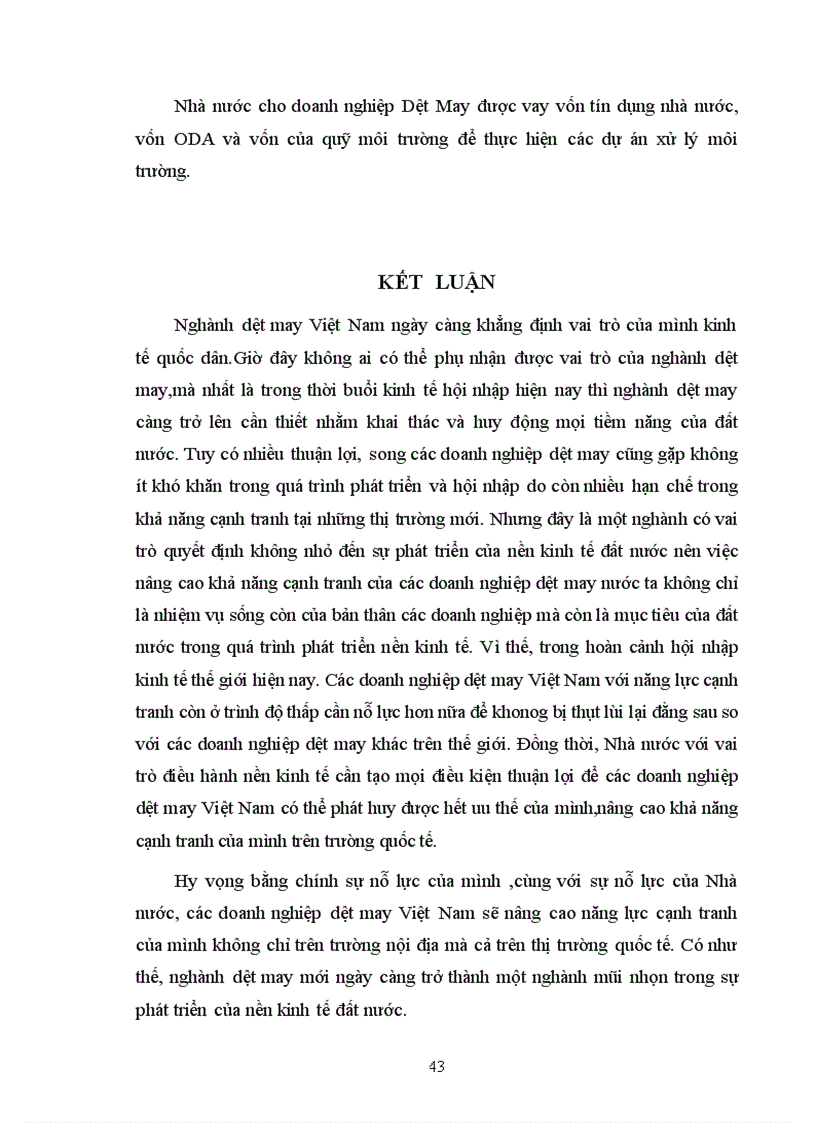 image for page Thực trạng và giải pháp nâng cao khả năng cạnh tranh của các doanh nghiệp dệt may Việt Nam