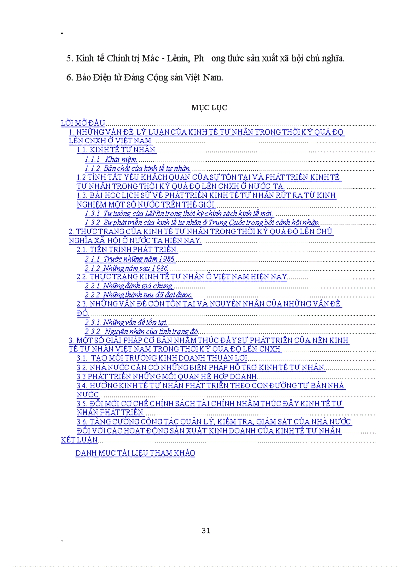 image for page Phát triển kinh tế tư nhân trong thời kì quá độ lên CNXH ở Việt Nam