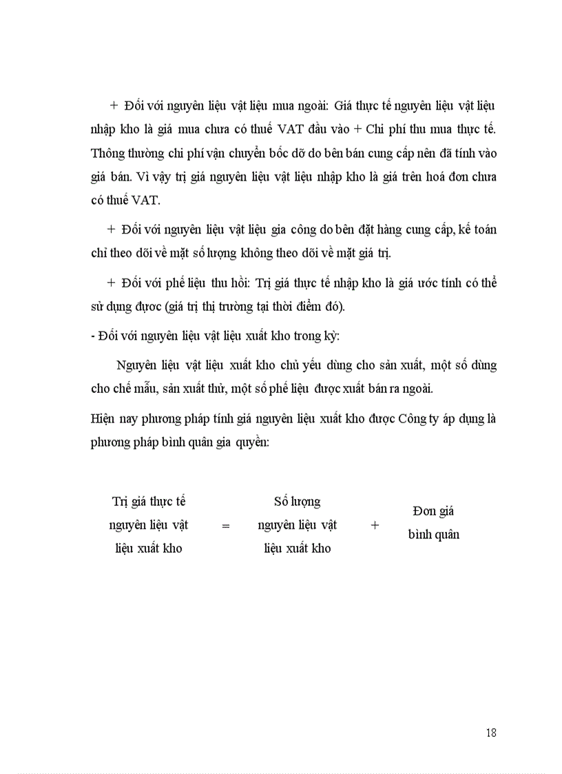 image for page Kế toán nguyên vật liệu tại Công ty may TNHH may Hưng Nhân