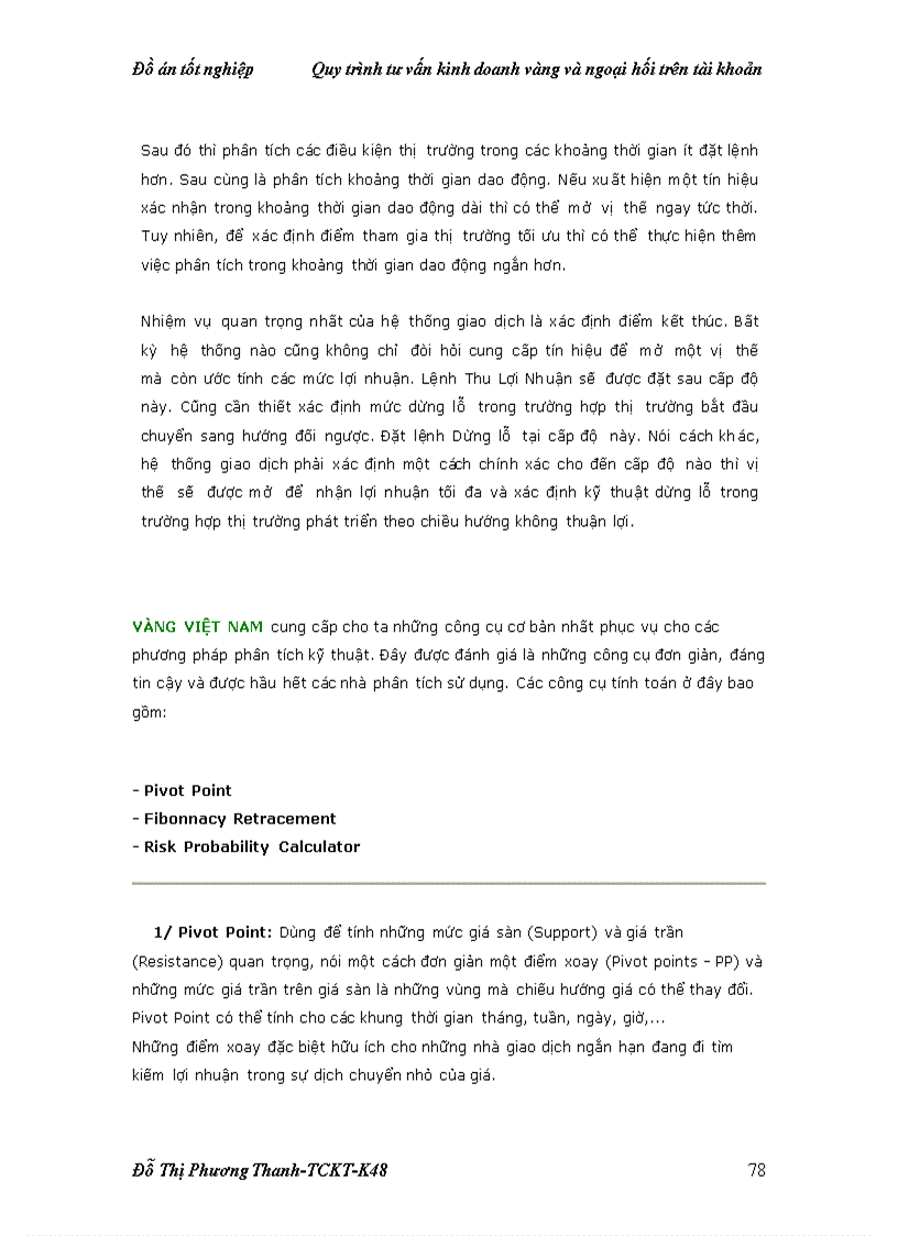 image for page Quy trình tư vấn kinh doanh vàng và ngọai hối trên tài khoản