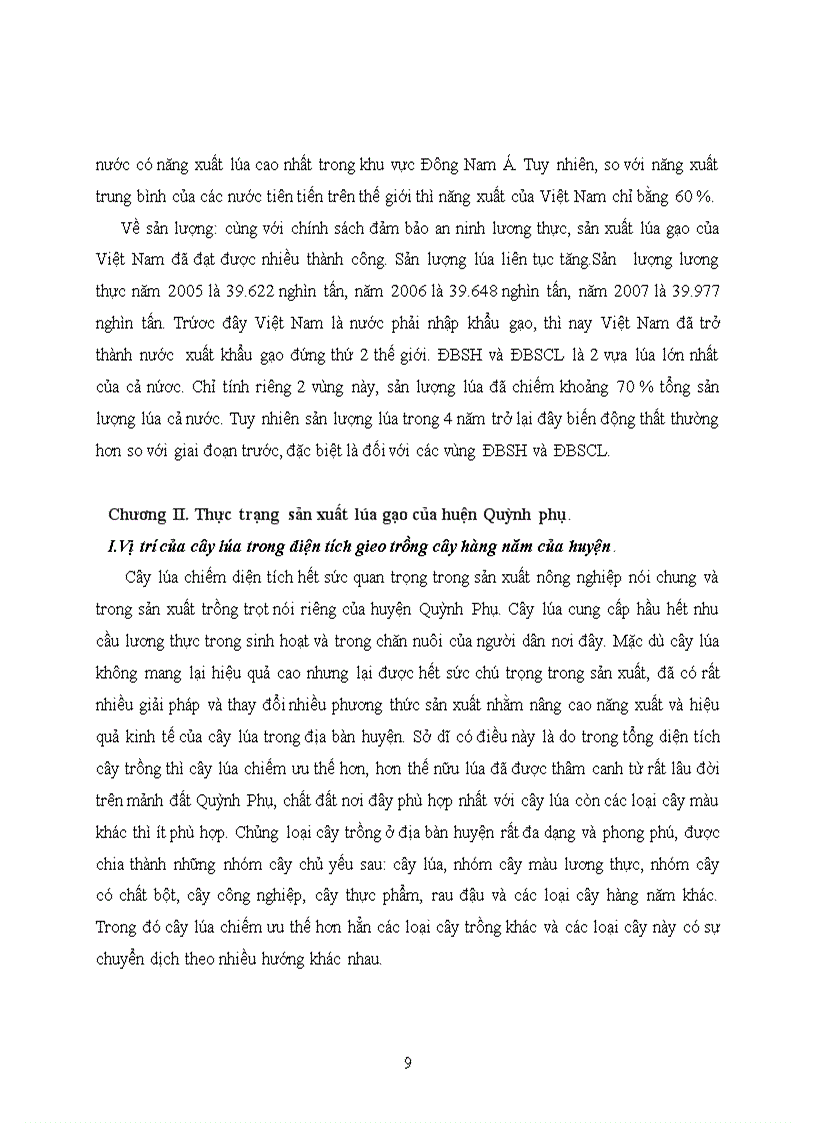 image for page Thực trạng và 1 số giải pháp nâng cao hiệu quả sản xuất lúa ở huyện Quỳnh Phụ tỉnh Thái Bình