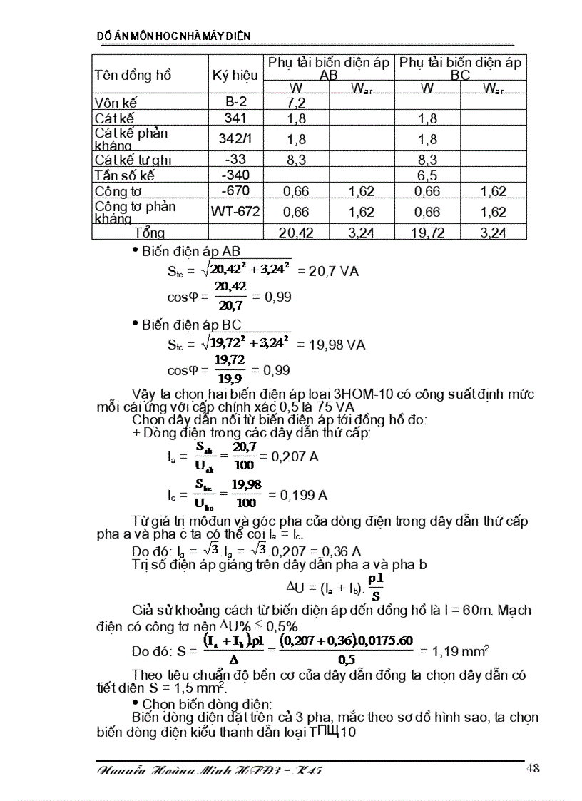 image for page Thiết kế phần điện nhà máy nhiệt điện và tính toán chế độ vận hành tối ưu của nhà máy điện