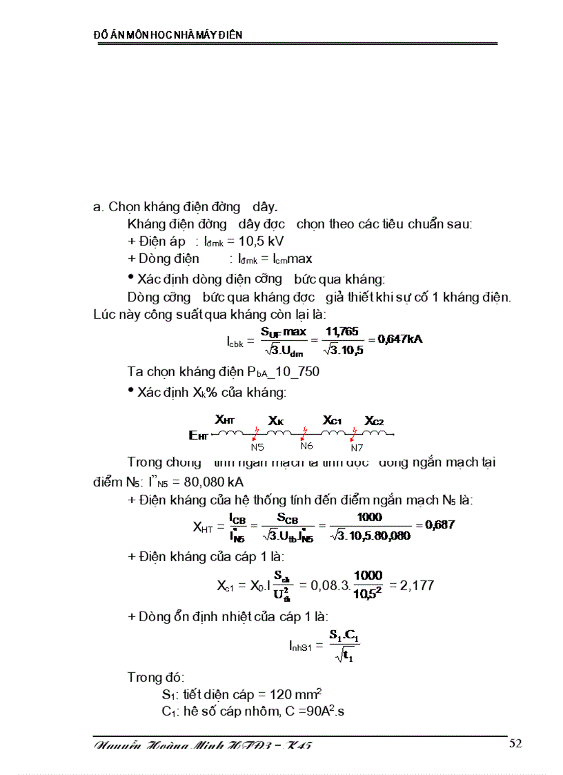 image for page Thiết kế phần điện nhà máy nhiệt điện và tính toán chế độ vận hành tối ưu của nhà máy điện