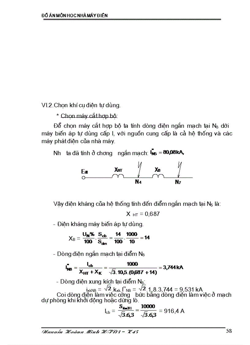 image for page Thiết kế phần điện nhà máy nhiệt điện và tính toán chế độ vận hành tối ưu của nhà máy điện