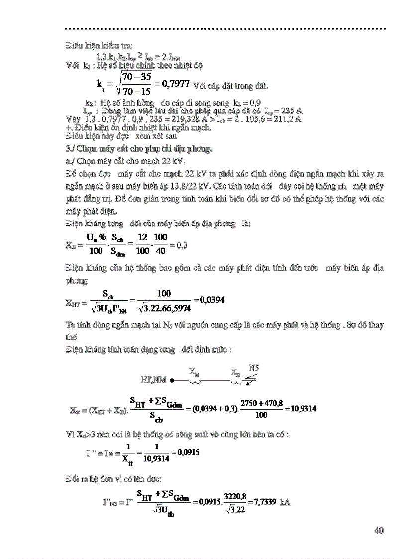 image for page Thiết kế phần điện của nhà máy nhiệt điện công suất 200 MW