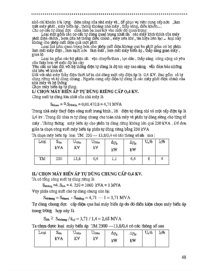 image for page Thiết kế phần điện của nhà máy nhiệt điện công suất 200 MW