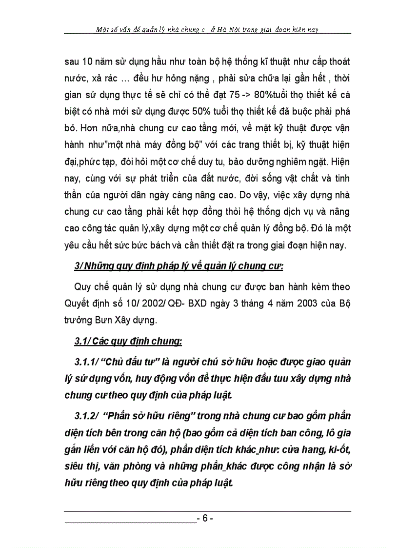 image for page Một số vấn đề quản lý chung cư ở HÀ NỘI trong giai đoạn hiên nay