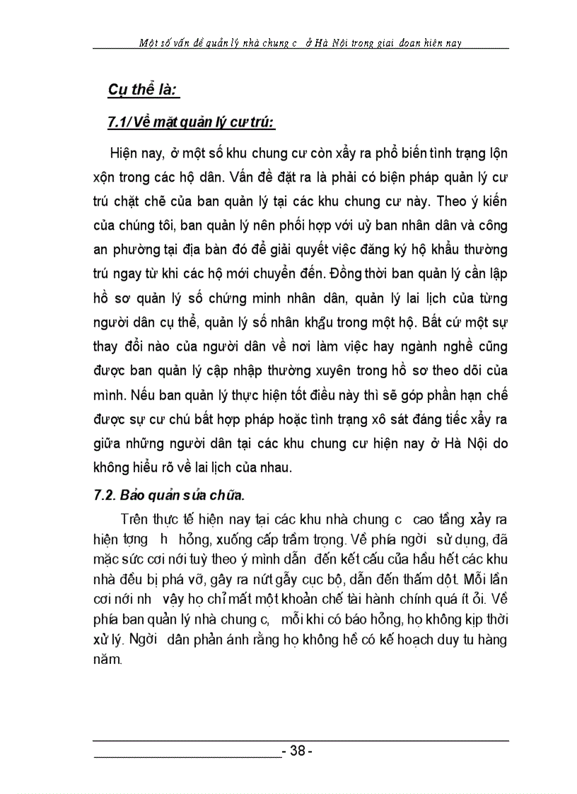 image for page Một số vấn đề quản lý chung cư ở HÀ NỘI trong giai đoạn hiên nay