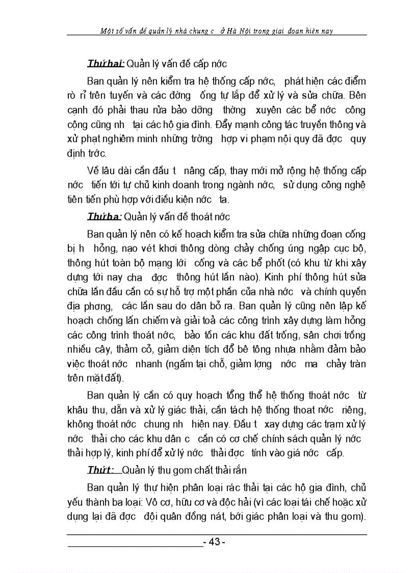 image for page Một số vấn đề quản lý chung cư ở HÀ NỘI trong giai đoạn hiên nay