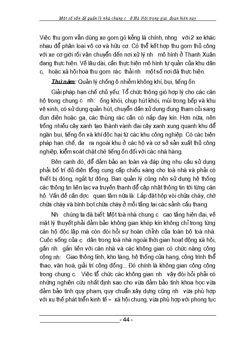 image for page Một số vấn đề quản lý chung cư ở HÀ NỘI trong giai đoạn hiên nay