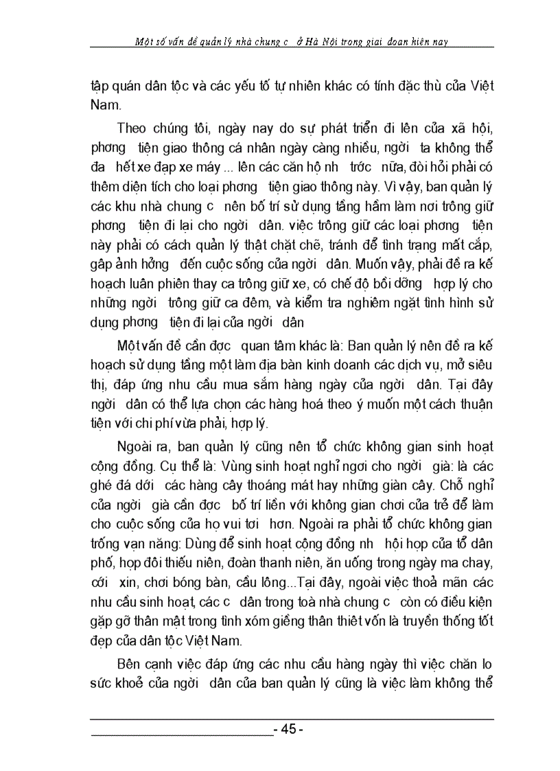 image for page Một số vấn đề quản lý chung cư ở HÀ NỘI trong giai đoạn hiên nay