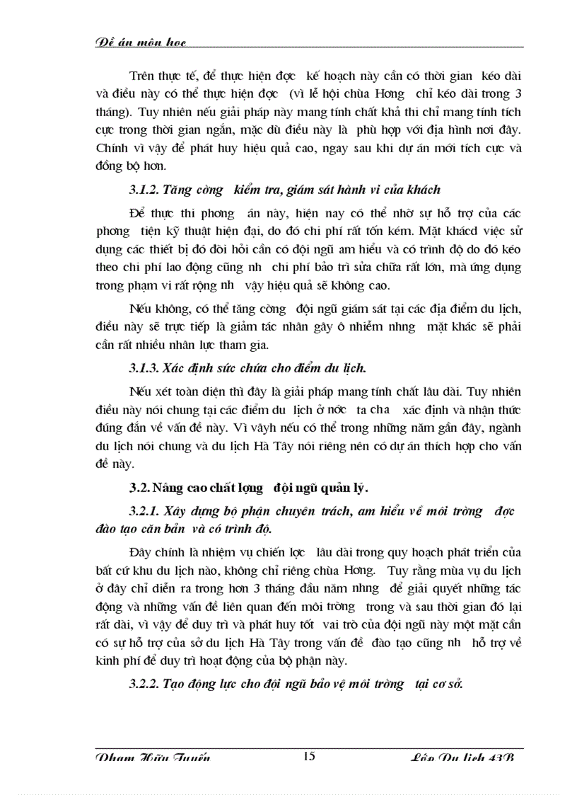 image for page Môi trường du lịch tại chùa Hương thực trạng và giải pháp