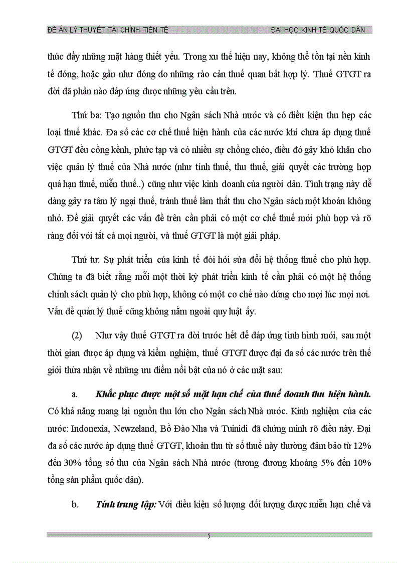 image for page Đề án THUẾ GIÁ TRỊ GIA TĂNG