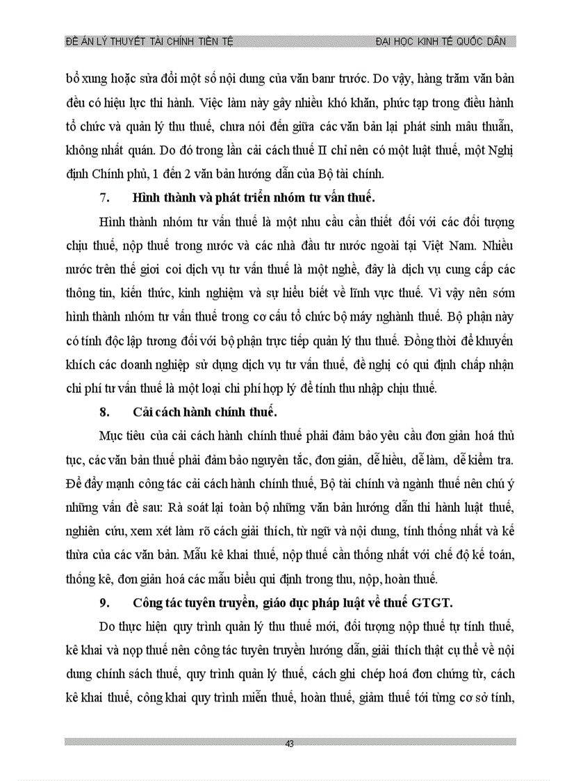 image for page Đề án THUẾ GIÁ TRỊ GIA TĂNG