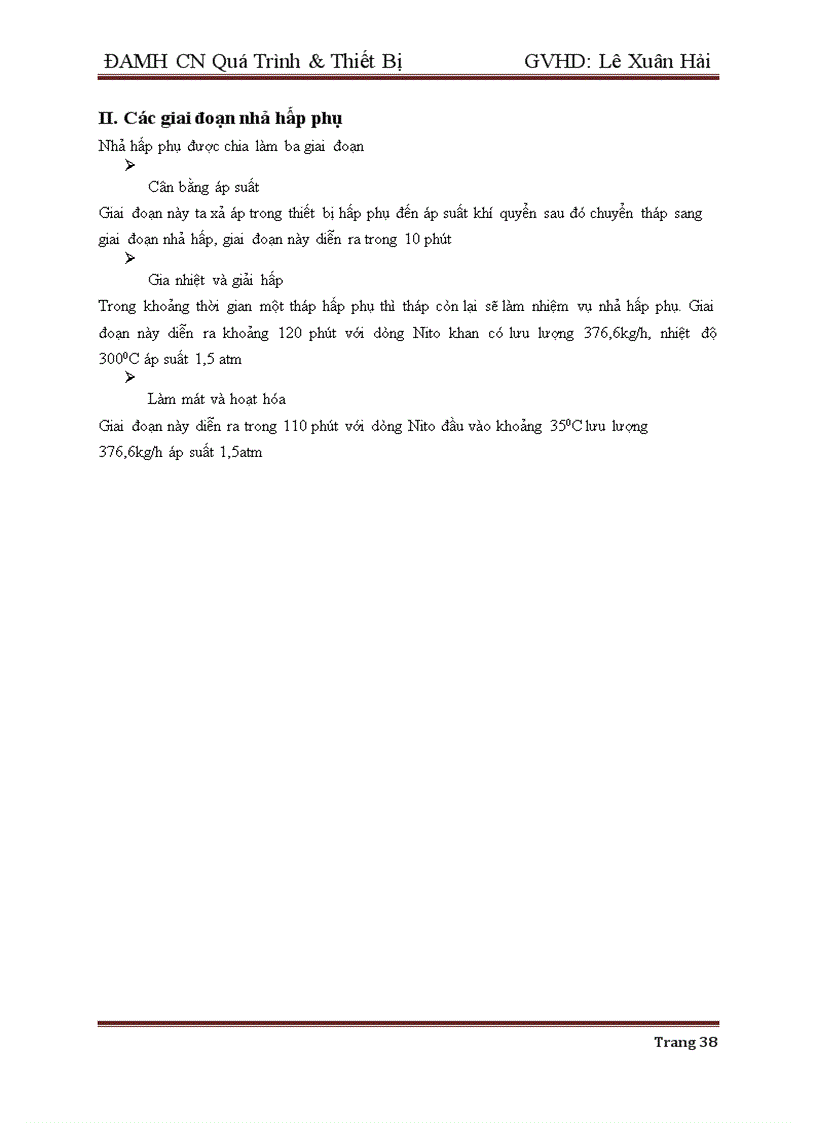 image for page Thiết kế hệ thống tháp hấp phụ tinh luyện cồn pha xăng