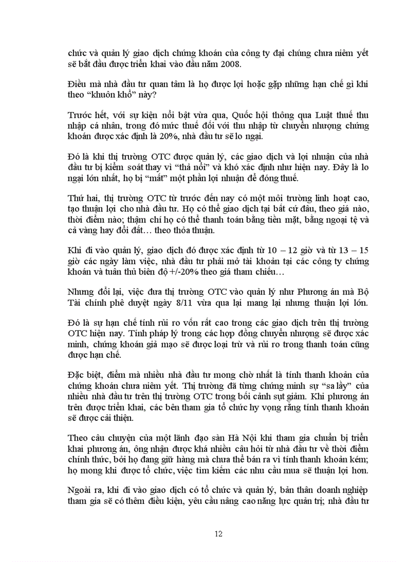 image for page Khái quát về những đặc điểm chung của thị trường OTC cùng với 1 vài nét về thị trường OTC ở Việt Nam hiện nay