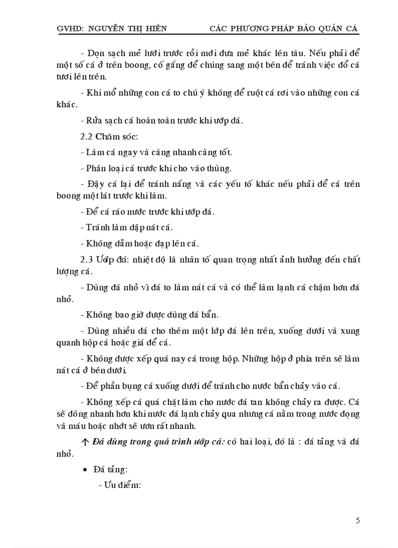 image for page Các Phuơng pháp bảo quản cá