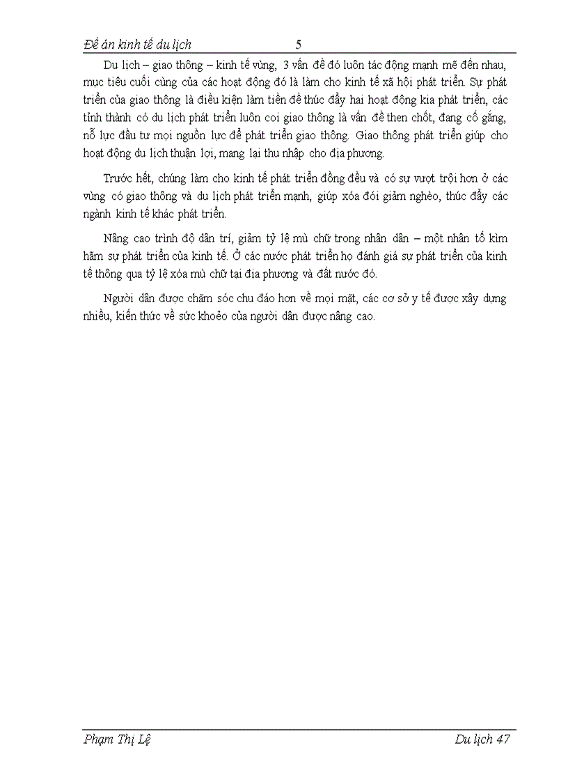 image for page Tác động tương hỗ giữa du lịch giao thông và ảnh hưởng của nó tới sự phát triển kinh tế vùng ở Tây Bắc